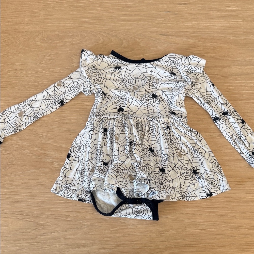 Kyte Baby LS Twirl bodysuit dress EUC 2T